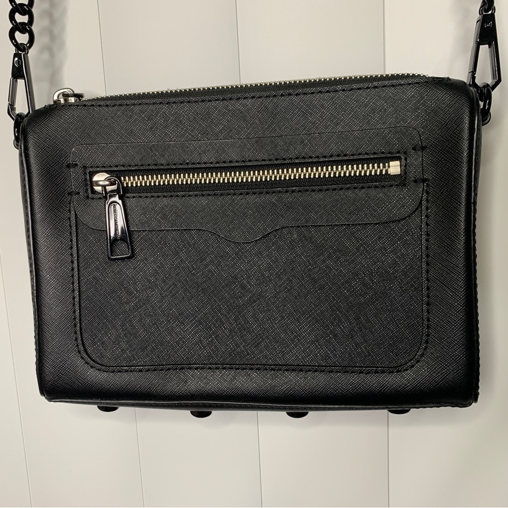 Rebecca Minkoff Black Saffiano Leather Crossbody
